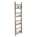 Planon Natural Wood Storage Shelf with 5 Baskets; Brown PL3657763